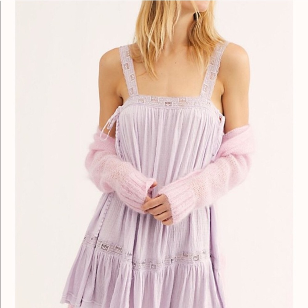 💜 Free People Lavender Sweet Thing Tunic